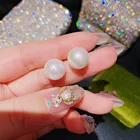 Beads Earrings Earring Factory Direct Sales Yingyingzhong Beads Hammer Diamond Earrings Beads Earrings