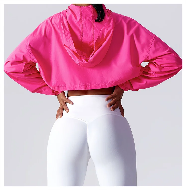 Sun Protection Cropped Coats Women 2023 Summer Thin Short Track Jacket Woman Streetwear Button Loose Windbreaker