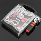 Tools Kit Tool 46pcs Hand Tools Repair Screwdriver Kit Adjustable Spanner Socket Combine Set Multi Tool Set Household Box
