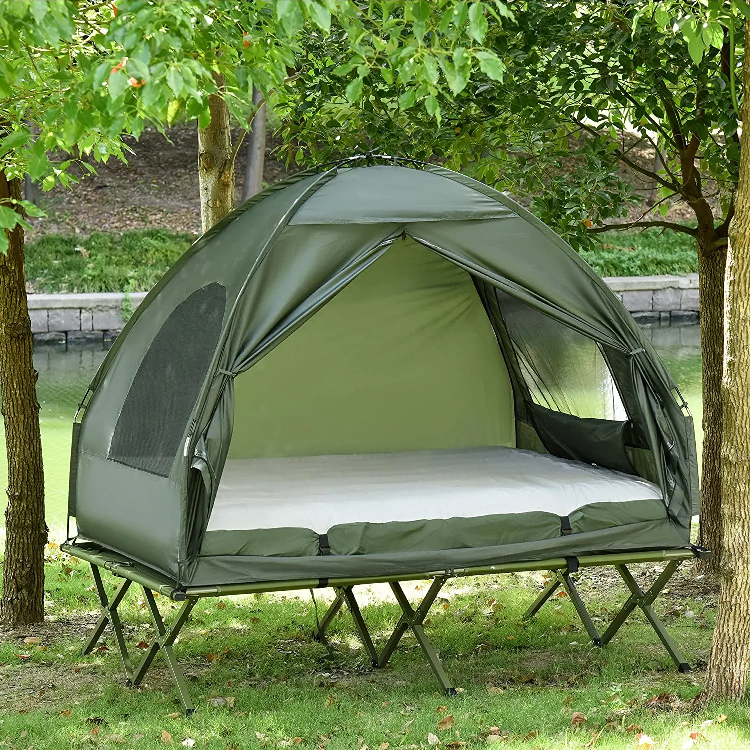 Clm Hot Sale Large Cot Tent Portable Bed Foldable Outdoor Elevated All