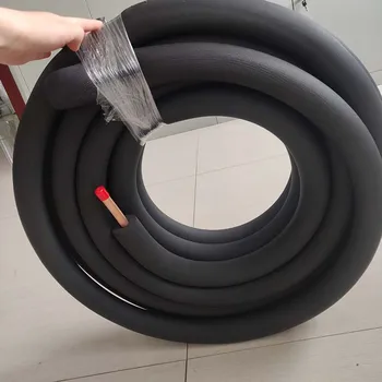 Standard HVAC Black Rubber Insulated Copper Pipe Line Set