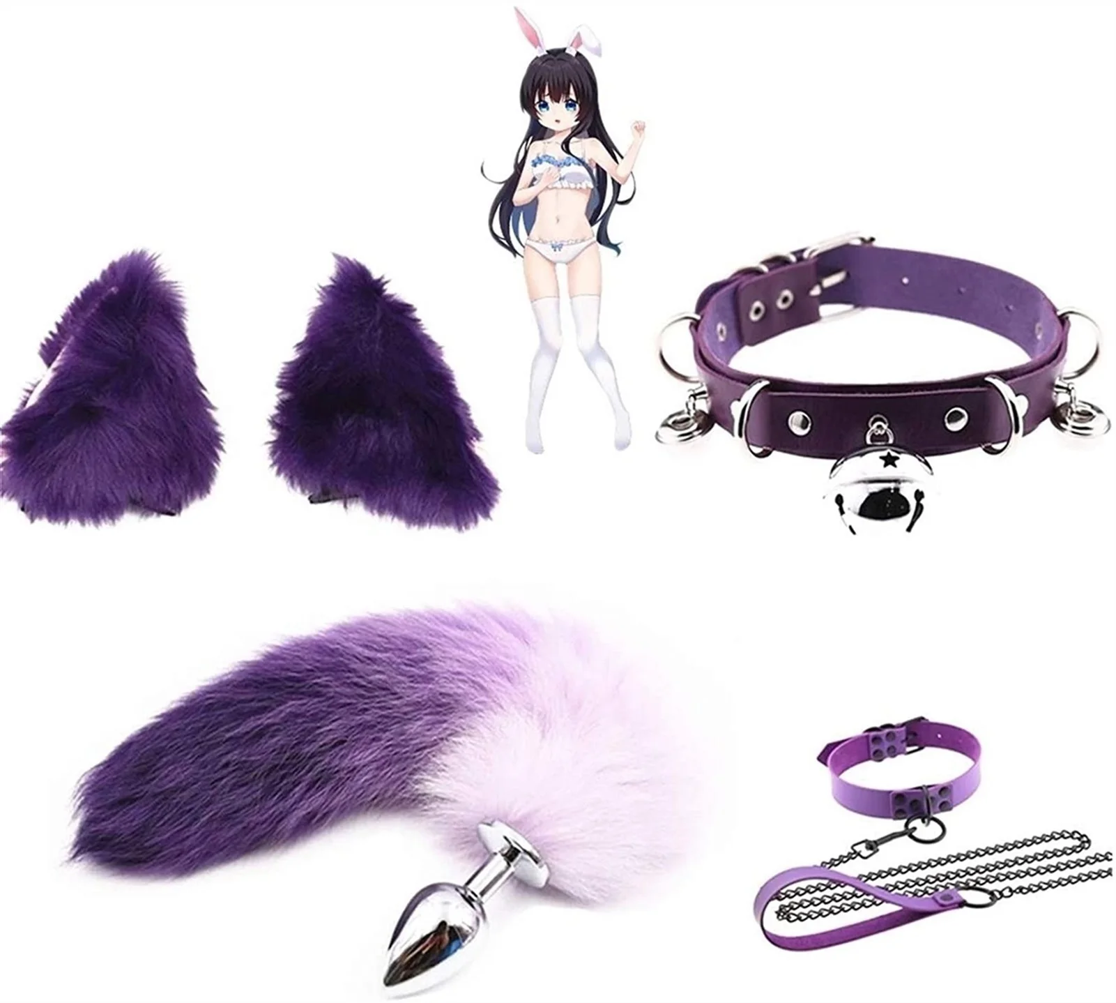 4pcs Stainless Steel Butt Plug Set With Fluffy Plush Fox Tail And Cat Ear  Anales Plugs Kit Anime Sexy Cosplay Bdsm Toys - Buy Bdsm Toys,Bdsm Anime  Sexy Cosplay,Bdsm Butt Plug Set