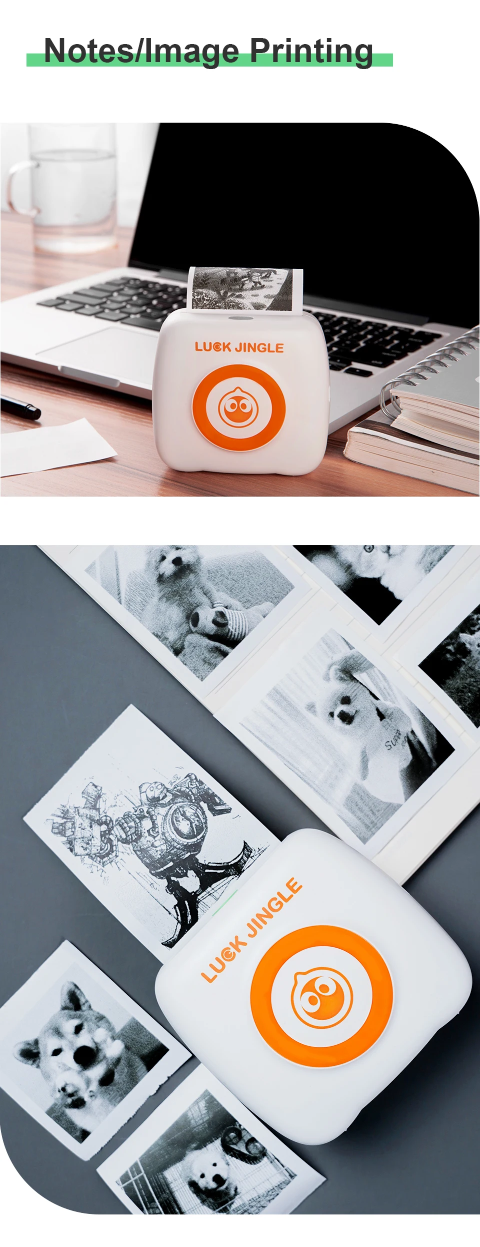 Mini Pocket Green Label Sticker Printer Machine Water Bottle Label Printer Mini Adhesive Label Printer details