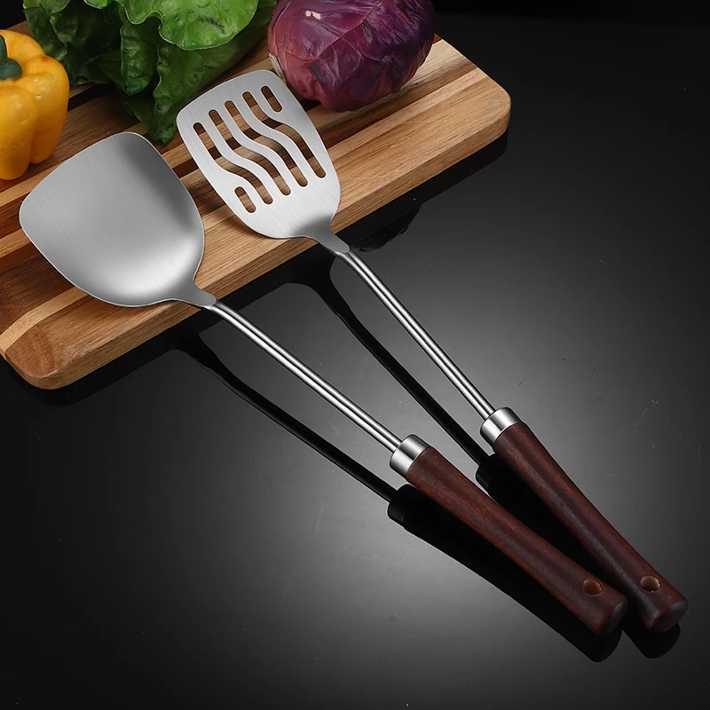 Factory hot sales  hot style kitchen tools kitchen appliances wooden handle kitchen utensil