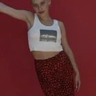 Skirts Skirt Hot Women's Skirts The Printed Skirt With Black Bottom Love Heart Is Sexy And Hot