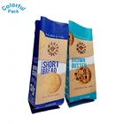 Plastic Biscuit Custom Plastic Food Grade Packaging Mylar Aluminum Foil Side Gusset Cookies Biscuit Snack Bag