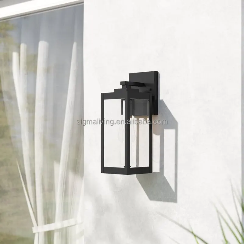 Outdoor light black outdoor wall lantern metal garden lights
