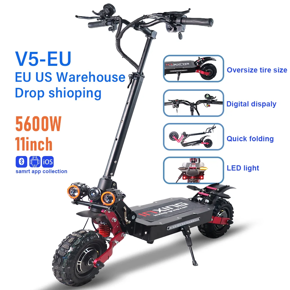 European Warehouse Powerful Dual Tron Scooter Adults Inch W V