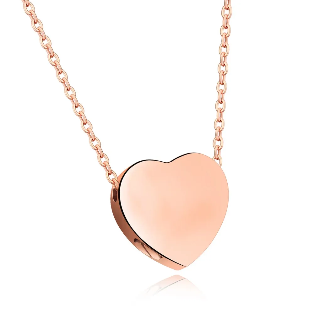 rose gold heart shaped locket