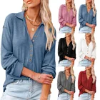 Tops 2021 New Design Fashionable Casual Ladies Solid Long Sleeve T Shirts Women Tops