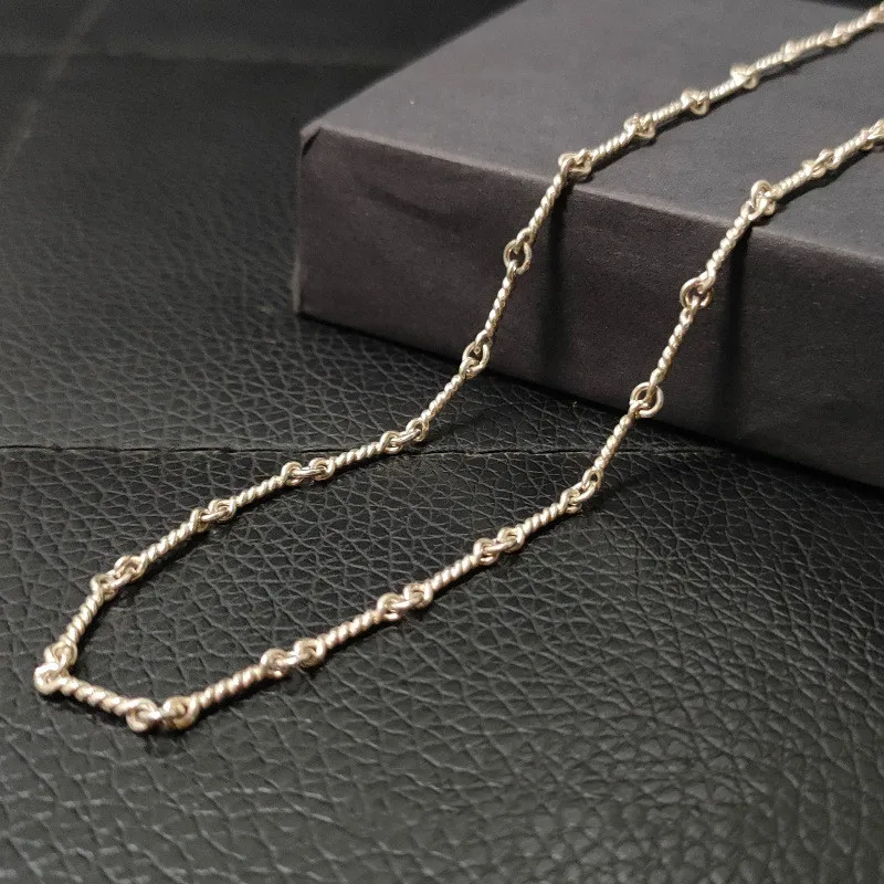 Girls Italian Sterling Silver 925 Chain Thin Neck Chains On Roll For Jewelry Making