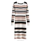 Dress New Summer Casual Waist Tight-Fitting Long Sleeve Mid-Length Dress Casual Korea High End Tight Mid Dress