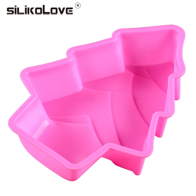 Bakeware Tree Shaped Merry Christmas Baking Pan Chiffon Cake Tools Moulds Disposable