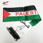Scarf Wholesale Palestine Scarf Palestine Flag Scarf Events Decoration Satin Polyester Palestine Scarf