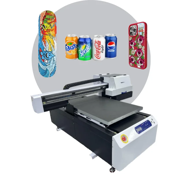 a1 uv printer new 6090 uv printer with varnish xp600 uv printer for pen in european