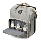 Diaper Bag Waterproof Travel Backpack Foldable Baby Bed Mommy Nappy Diaper Bag With Bed