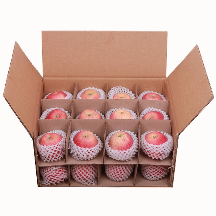 Customized Boxes Foldable Corrugated Apple Fruit Packaging Wax Waterproof Carton For Banana Vegetable Gift