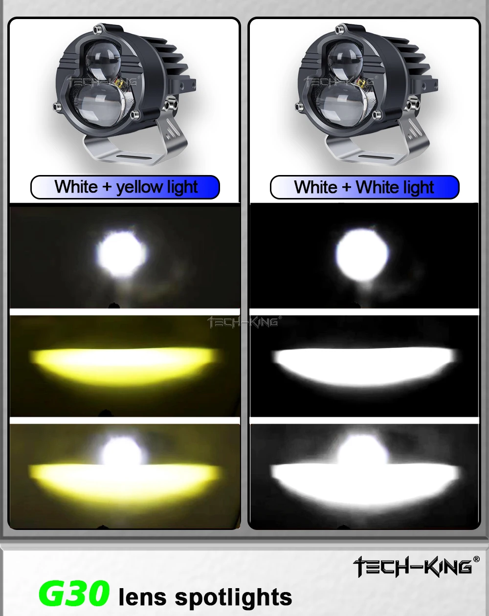 9-36V LED 3 inch 112W Spot Flood Beam White Yellow Driving Pods Fog Lights for Truck ATV Motorcycle Vehicle LED Auxiliary Light