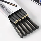 Pen Quality Pens Good Quality Smooth Writing GENVANA G-1325 Big Capacity Bullet Tip 0.5 Mm Gel Pen With Golden Clip