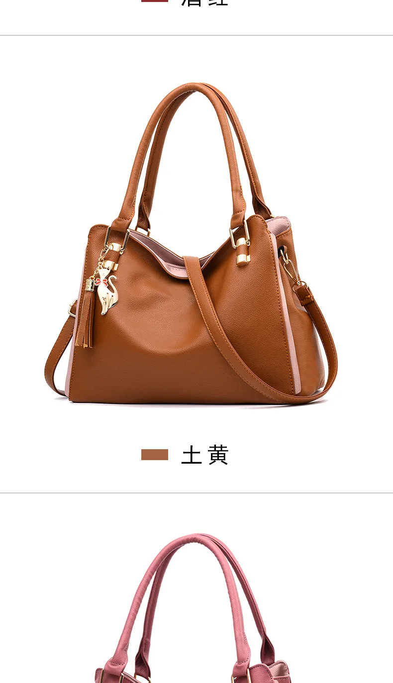 Fashion Ladies Luxury Handbag Large Capacity Tote Bag Wholesale Pu Leather Female Bags Women Handbags Ladies Wholesale