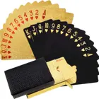 Poker 24K Gold Playing Cards Poker Game Deck Gold Foil Poker Set Plastic Magic Card Waterproof Cards