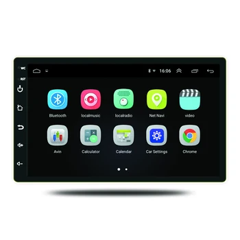 2DIN 7 inch Android Retractable Touch Screen FM AM USB Car Audio Radio Stereo Video DVD player