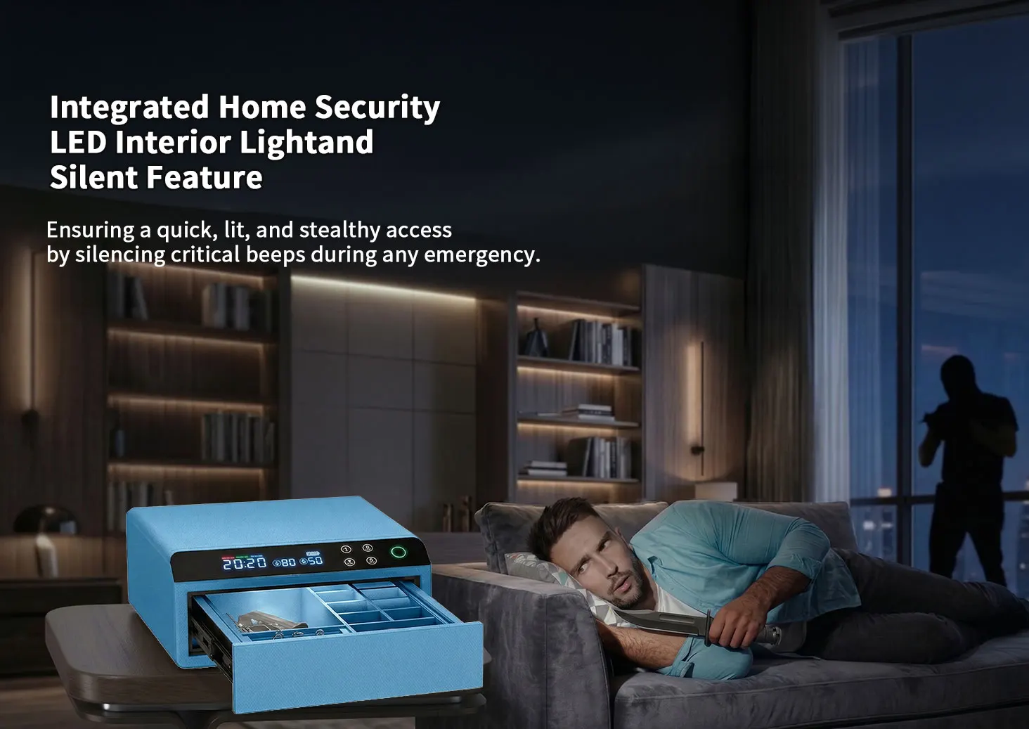 dr 1271 ft ceqsafe smart high security safe jewelry money leather bluetooth drawer safe box home watch winder cash box-1
