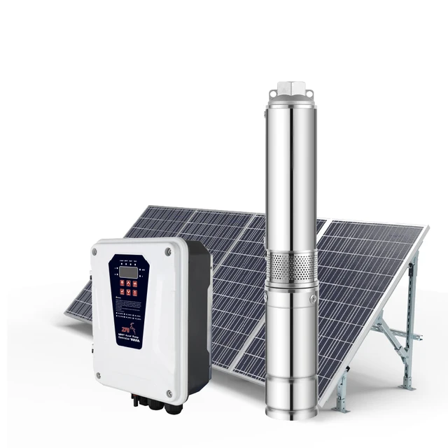 Zri 3 Inch 1500w 12 Volt Solar Water Pump DC Water Pump Solar Borehole Pump System