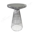 High Style Events Rentals Event Hire Wedding Party Wire Steel Mirror Cocktail Bar Table