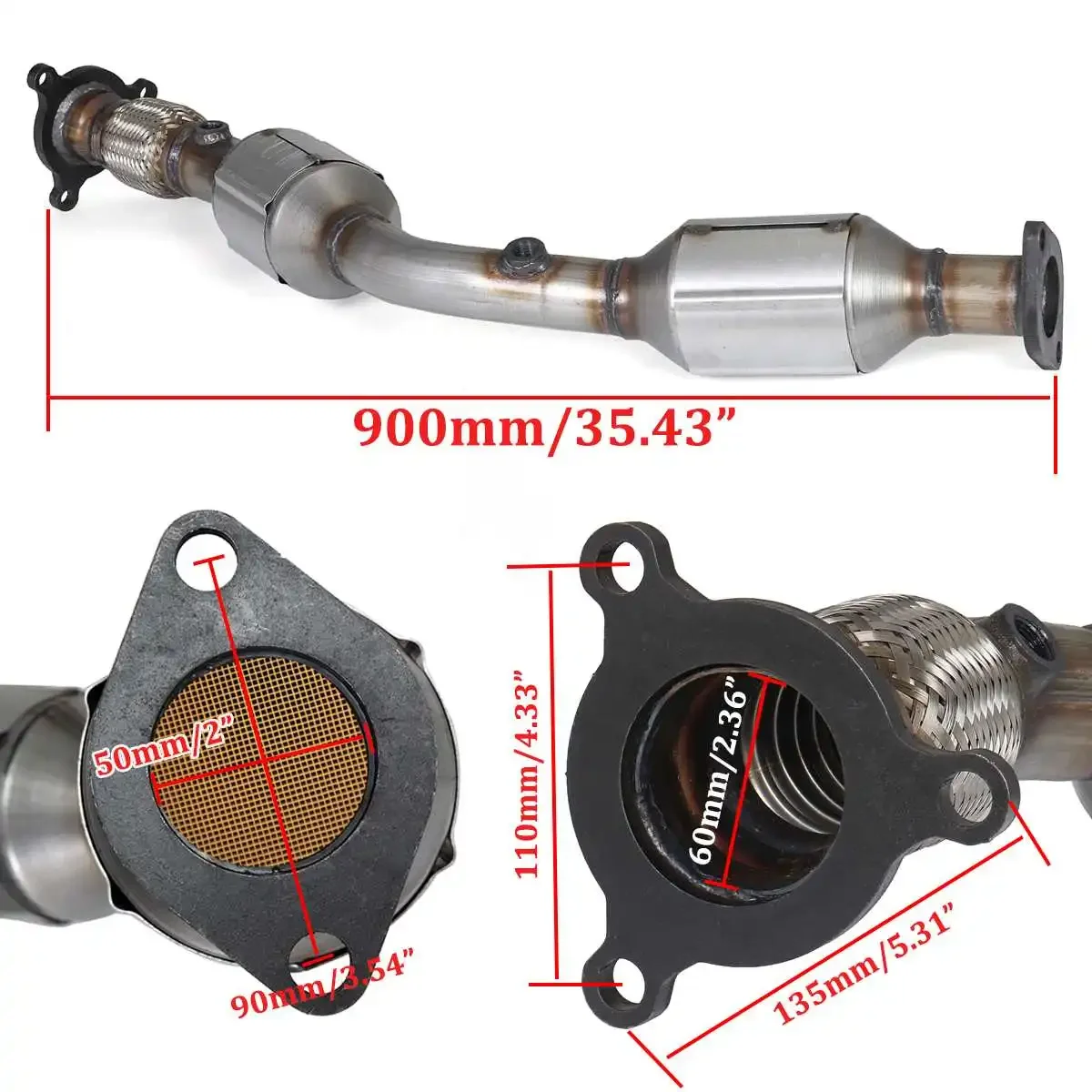 Nilight Catalytic Converter For Chrysler 200 2011-2014