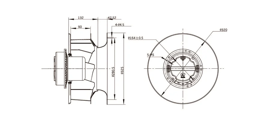 Centrifugal Fan, FLW220, 220V - detail 10