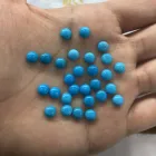 Blue Blueblue 10mm Round Cabochon Natural Blue Copper Turquoise High Quality Loose Gemstone Wholesale For Jewelry