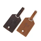 Baggage Tag Luggage Custom Travel Baggage Name ID Tag Personalized Premium Genuine Leather Luggage Tag