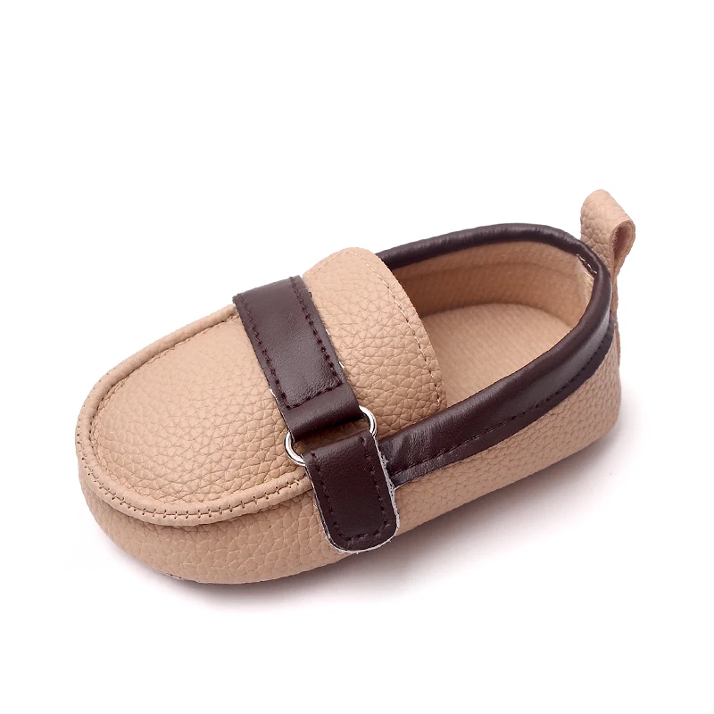 Spring and Autumn Leather Texture Fashion Baby Casual Toddler Leather Shoes manufacture