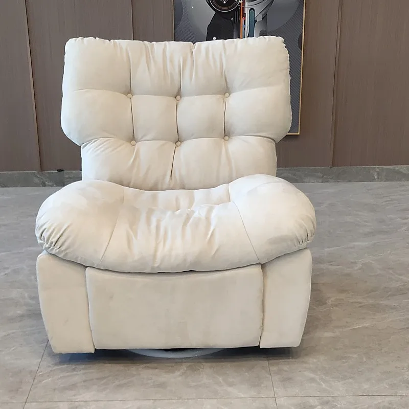 Home Furniture High Quality Modern Lazy Sofa Velvet Living Room Chair Lounge Recliner Leisure Single Sofa Chair