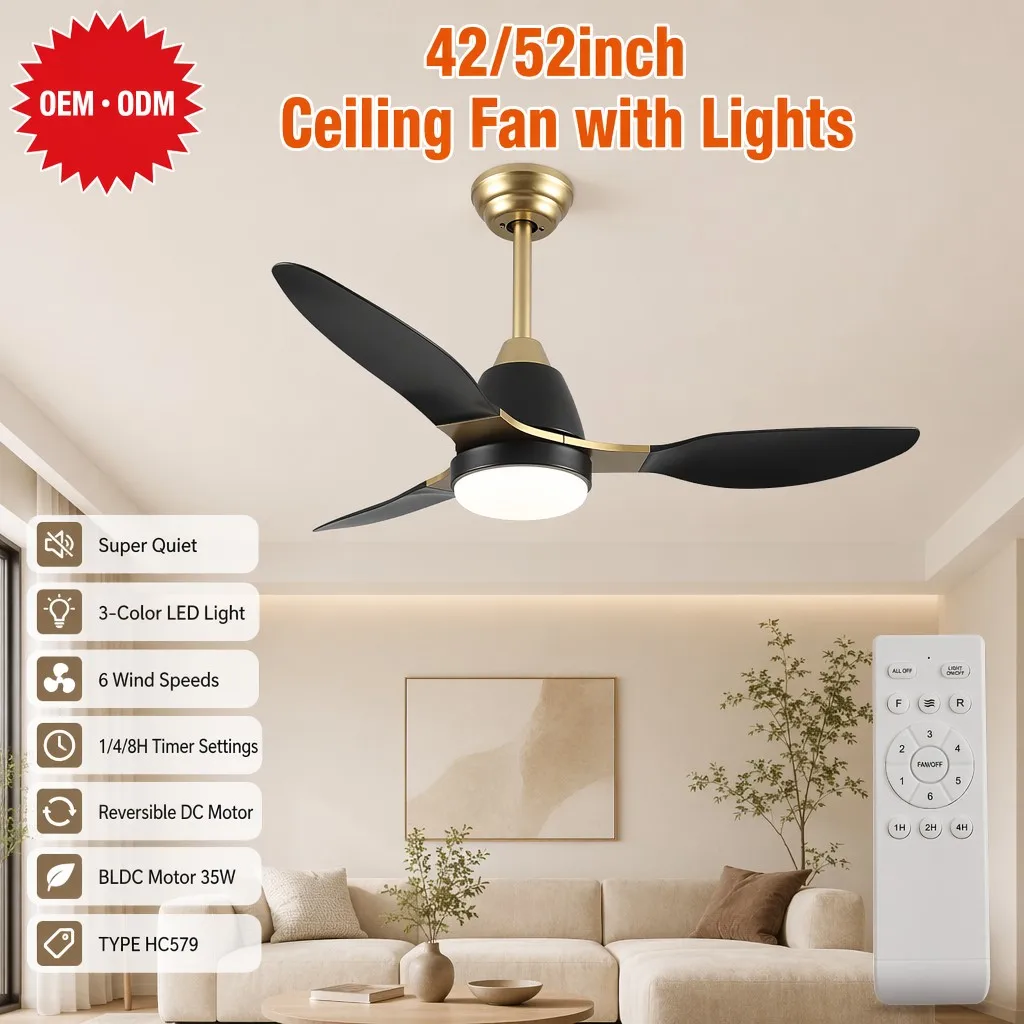 Led Ceiling Fan, ABS, 42inch, 52inch, 3blades - detail 24