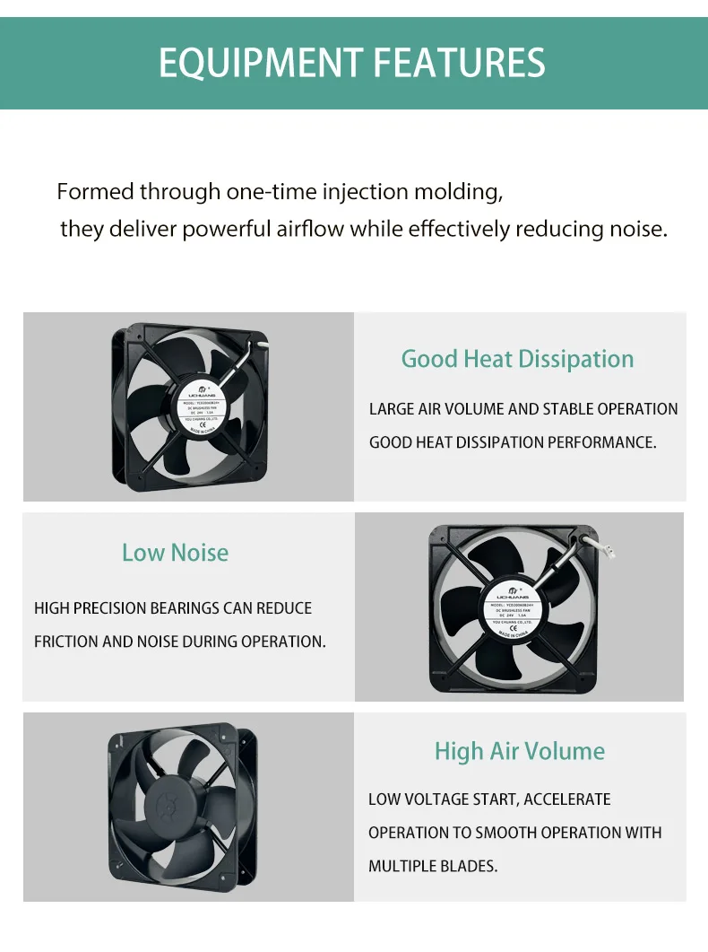 Brushless Fan, YC20060B24H, 12V, 24V, 48V - detail 6