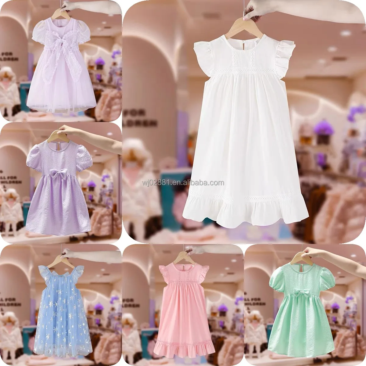 Baby Girl Clothes Princess Dress Infant Birthday Party Kids Flower Girl Dress New Fashion Toddler Baby Girl Clothes Kids Dress