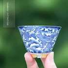 Coffee Ceramic Porcelain Seawave And Sea Gull Tea Coffee Cup For Tea