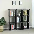 Organizer 6 Cube DIY Storage Shelves Open Bookshelf Closet Organizer Rack Cabinet