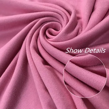 Wholesale Fabric Solid Color 4 Way Stretch Dty Brushed Single Jersey Fabric Dyed Stock Knitted Textile For Dress