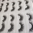 Eyelashes Mink Eyelash Handmade Lashes Cases Short Natural Thick 3d 5d Real Mink Fur Strip Eyelashes Vendor