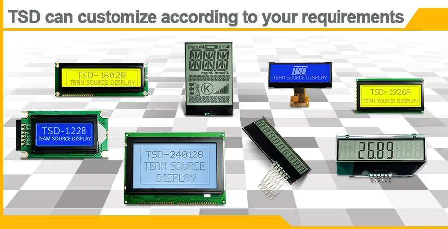 product passive 2004 lcd module stn 20x4 dots aip31066 controller 12 oclock cob character mono lcd-3