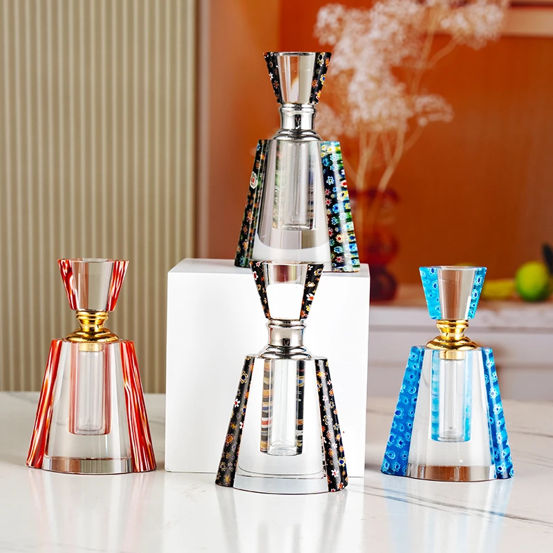 product wholesale hot sale 6ml high quality luxury glass empty bottle four color new crystal perfume bottle-4