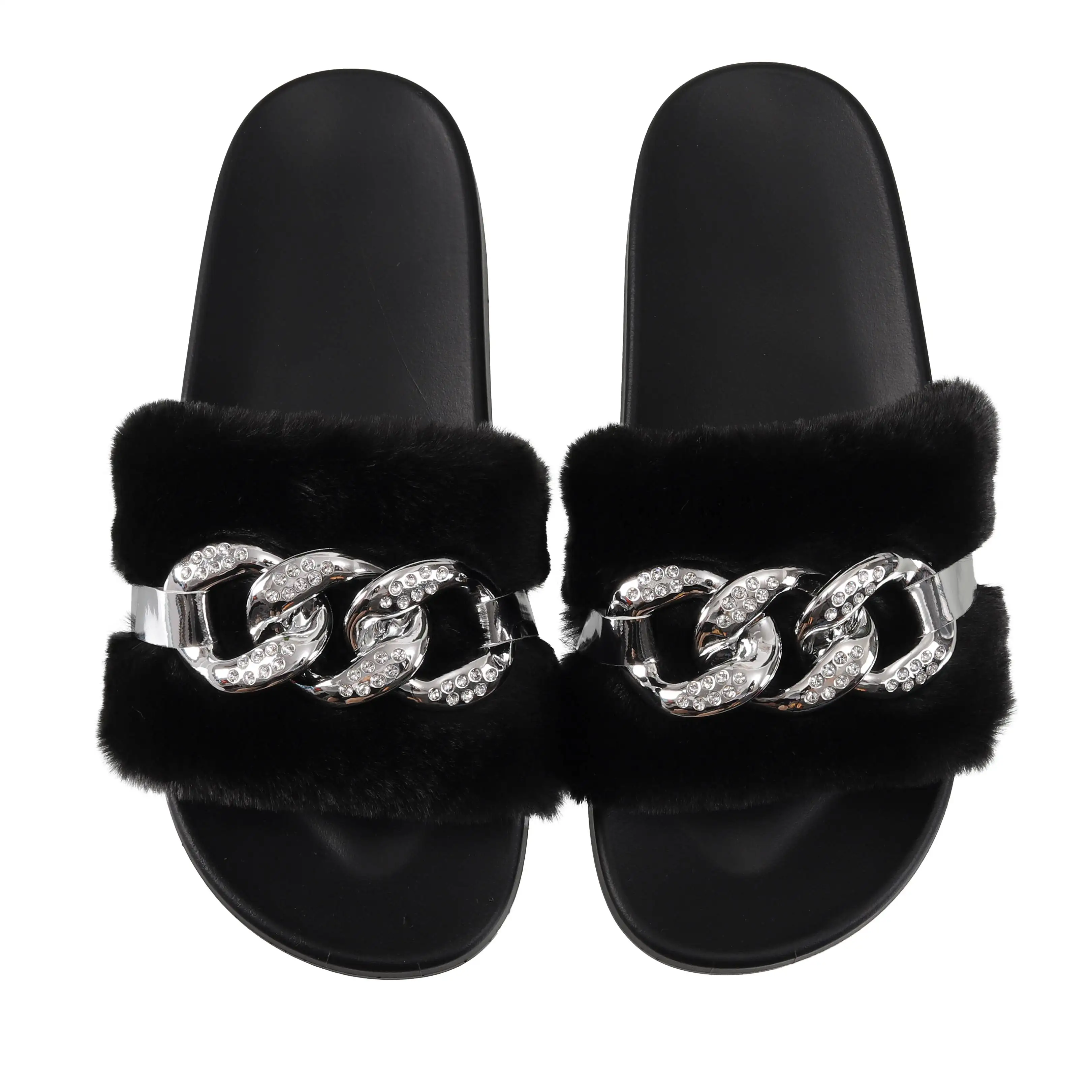 fancy fur slippers