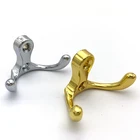 Metal Hooks Double Metal Hook Wholesale Furniture Hardware Metal Clothes Hanger Hanging Hooks
