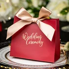 Wedding Gift Paper Bag Gift Paper Bags Wholesale Guests Personalized Wedding Gift Candy Paper Bag With Bow