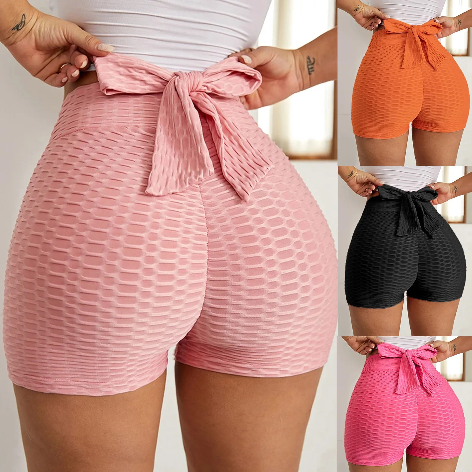 High Waist Yoga Slimming Sports Bow Tie 