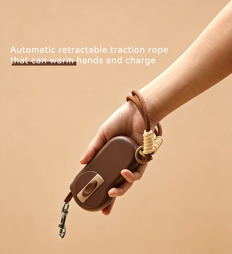 Wholesale New 2 in 1 Multifunctional Outdoor Portable Pet Leash USB Rechargeable Hand Warming Pet Supplies supplier