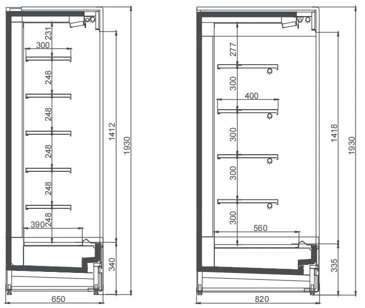 Single-temperature Open Display Refrigerator, 360, 220V-240V - detail 8